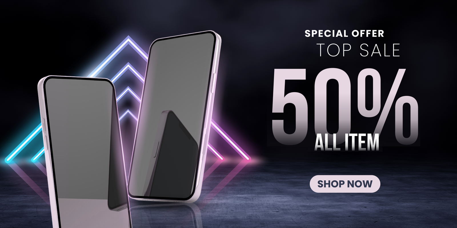 Electronic Sale Promotion Banner